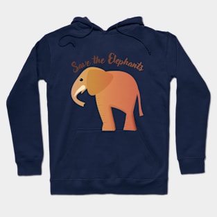 Save the elephants Hoodie